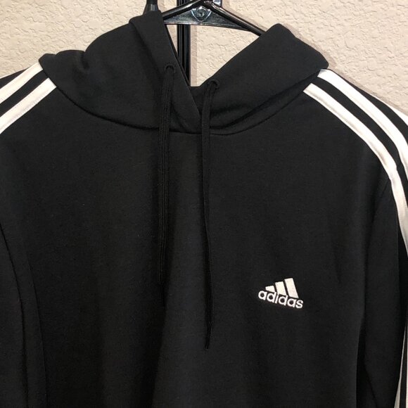 Adidas Essentials 3 - Stripe Crop Hoodie - Picture 3 of 6
